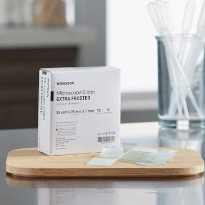 McKesson Microscope Slides, Flat, 25 x 75 x 1 mm, 1440 ct