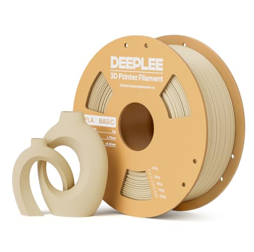 PLA Filament 1.75mm, Basic 3D Filaments Cream Yellow 1kg - color: 1kg*cream Yellow