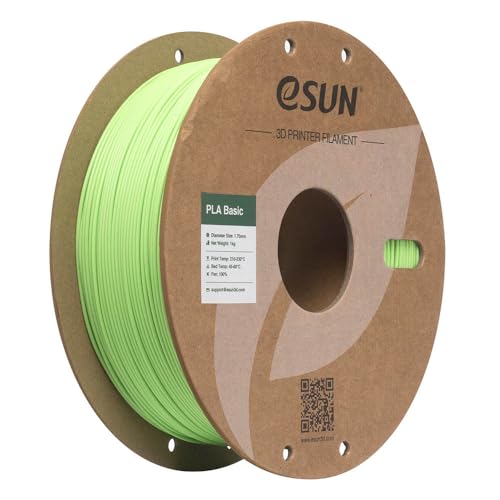 eSUN PLA Basic Filament 1.75mm Peak Green, 1KG Spool (2.2 LBS) - color: 1.peak Green, size: 1KG
