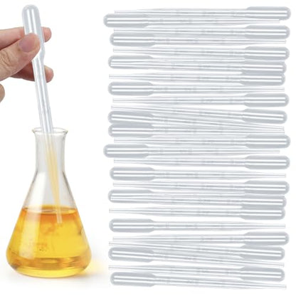 120Pcs Plastic Transfer Pipettes 3ml Dropper for Oil - size: 3ml