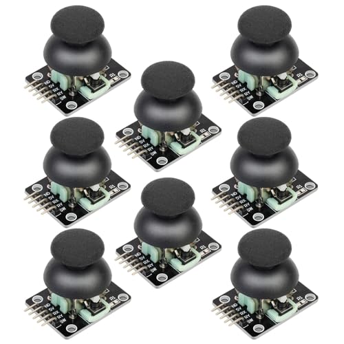 Gebildet Robot Dual-axis XY Joystick Module PS2 Game Joystick Control Lever Sensor Game Controller Sensor Board Module KY-023 for Arduino Raspberry(Pack of 8) - style: Dual-axis button joystick