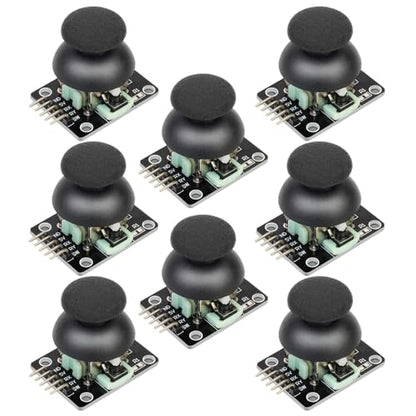 Gebildet Robot Dual-axis XY Joystick Module PS2 Game Joystick Control Lever Sensor Game Controller Sensor Board Module KY-023 for Arduino Raspberry(Pack of 8) - style: Dual-axis button joystick