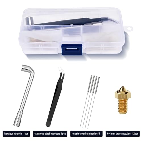 12Pcs 0.4mm Nozzles for Anycubic Kobra,Kobra Neo/go,Ender Mega/Mega S/Pro/X - size: For kobra