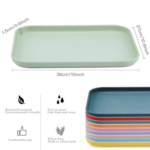 Plastic Art Trays,10-Pack Large Plastic Art Trays (14.9 x 10.6in),Stackable Activity Tray Crafts Organizer Tray Serving Tray Jewelry Tray for DIY Projects, Painting, Beads, Organizing Supply - size: 15 x 10.6 Inches