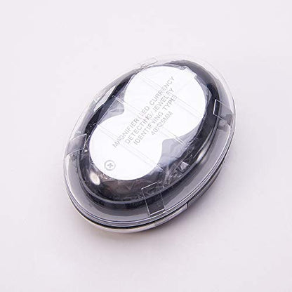 Othmro 1Pcs Magnifier 40X Whistle Shape LED Illuminated Foldable Jewelry Loupe Magnifying Glass Silver - color: A 40x/25mm