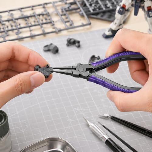 3D Print Support Removal Pliers, Teflon Coated Thin Flat Jaw, Spring Loaded Non-Slip Grip, Rust-Proof Precision Tool for FDM SLA LCD 3D Printers