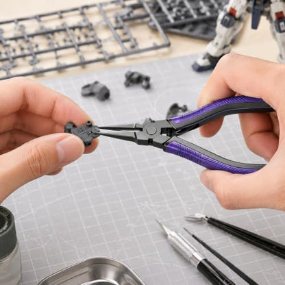 3D Print Support Removal Pliers, Teflon Coated Thin Flat Jaw, Spring Loaded Non-Slip Grip, Rust-Proof Precision Tool for FDM SLA LCD 3D Printers