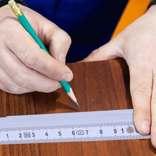 1meter Foldable Measuring Stick With Clear Scale Easy Carry Ruler Easy To Carrry Rule For Engineers Builders & Enthusiasts
