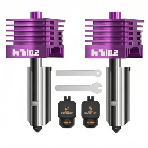 2PCS 0.2MM Hotend Kit for Bambu Lab P2S/H2D/H2C/H2S/X2D/A1/A2L/A1MINI - color: Purple, size: 0.2mm
