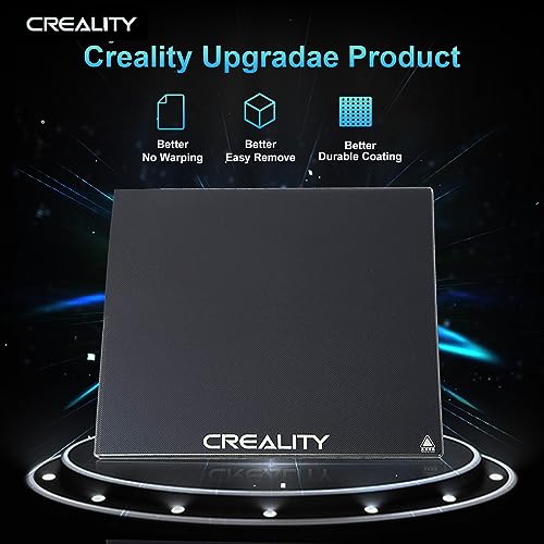 UNIDO Creality Official Ender 3 Glass Bed Upgraded, High Hardness Durable Glass Platform for 3D Printer, Tempered Glass Build Plate for Ender 3 Pro, Ender 5, Ender 5 Pro, Ender 3 V2, 235x235×4mm