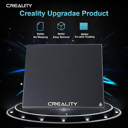 UNIDO Creality Official Ender 3 Glass Bed Upgraded, High Hardness Durable Glass Platform for 3D Printer, Tempered Glass Build Plate for Ender 3 Pro, Ender 5, Ender 5 Pro, Ender 3 V2, 235x235×4mm