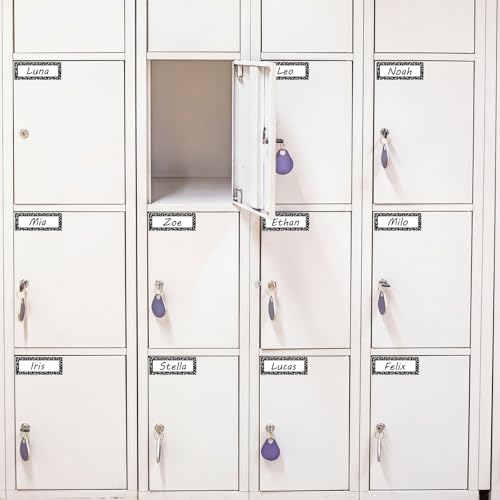 Eaasty 48 Pcs Dry Erase Magnetic Labels Reusable Magnetic Name Tag for Whiteboard Locker Fridge Classroom School Office Home(Composition Notebook) - style: Composition Notebook
