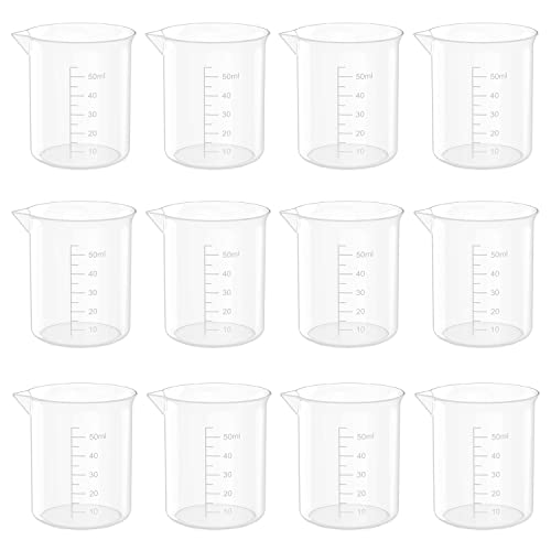 36 Pcs 1.7 Oz Transparent Experiment Measuring Cup
