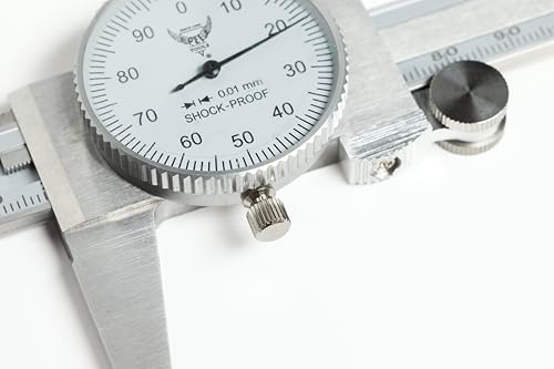 PEC Dial Caliper 0-150mm, Stainless Steel Precision Measuring Tool - size: 0-150mm