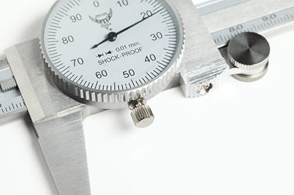 PEC Dial Caliper 0-150mm, Stainless Steel Precision Measuring Tool - size: 0-150mm