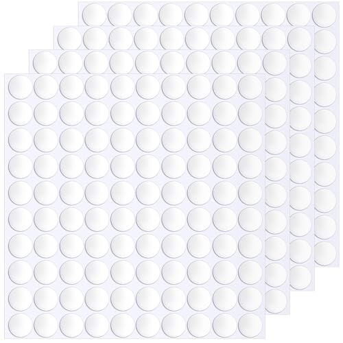 JANYUN 1500 Pcs Sticky Dots,20 mm Clear Sticky Tack Adhesive Stickers - size: 20mm