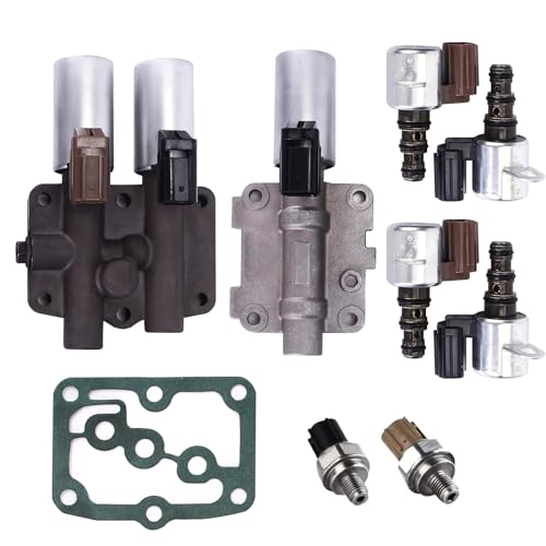 Transmission Solenoid Kit for Hond-a Accord Odysse-y Pilo-t TL CL MDX Replace#28250-P6H-024 28250-P7W-003 28400-P6H-013 28500-P6H-013