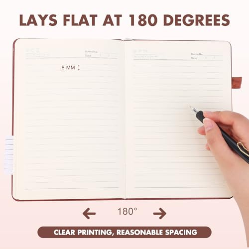 Aodaer 30 Set Lined Notebook Journals with Pens A5 Notebooks 100 GSM College Ruled Hardcover Notebook PU Leather Notepad with Pen Holder for Office School, 5.7 x 8.3 Inches, Deep Multicolor - color: Deep Multicolor