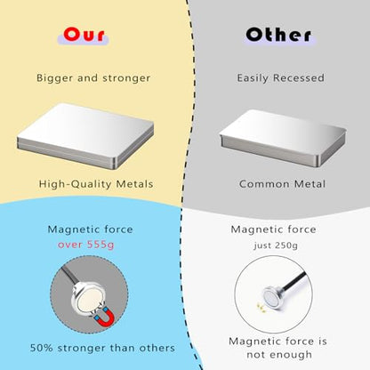 Metal Painting Stand Base Holder, 20 PCS Magnetic Bendable Alligator Clip - color: Silver, size: L