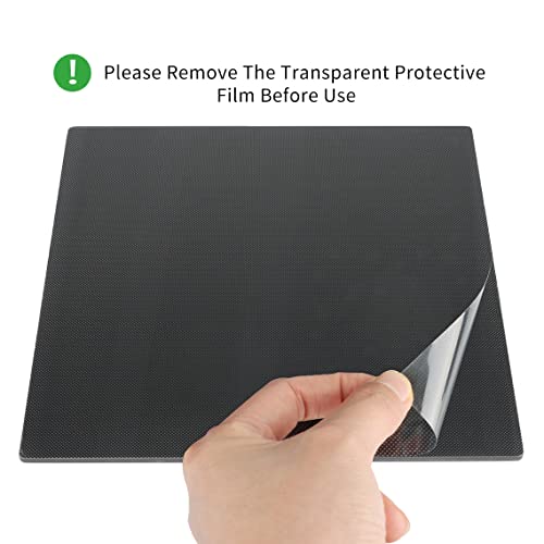 3D Printer Upgraded Tempered Glass Plate(310 X 310x4mm) with 4 pcs Clips, 3D Printer Platform Glass Bed Build Surface Print Bed for Artillery SW-X1/SW-X2/CR-10/CR-10S/Tevo Tornado/Anet A8 Plus - size: 310x310mm