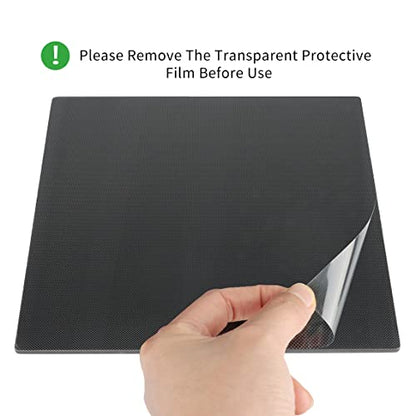 3D Printer Upgraded Tempered Glass Plate(310 X 310x4mm) with 4 pcs Clips, 3D Printer Platform Glass Bed Build Surface Print Bed for Artillery SW-X1/SW-X2/CR-10/CR-10S/Tevo Tornado/Anet A8 Plus - size: 310x310mm
