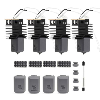 4PK 0.4MM U1 Hotend for Snapmaker U1 Assembled Hardened Steel Hot end - size: 4PK 0.4MM U1 Hotend