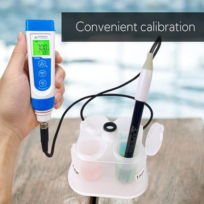 Apera Instruments PH60-WW Handheld pH Meter Tester Kit with LabSen 335 ATC pH Electrode for Lab-Grade pH Measurement in Wastewater, Suspensions, and Emulsions - style: For Dirty Liquids
