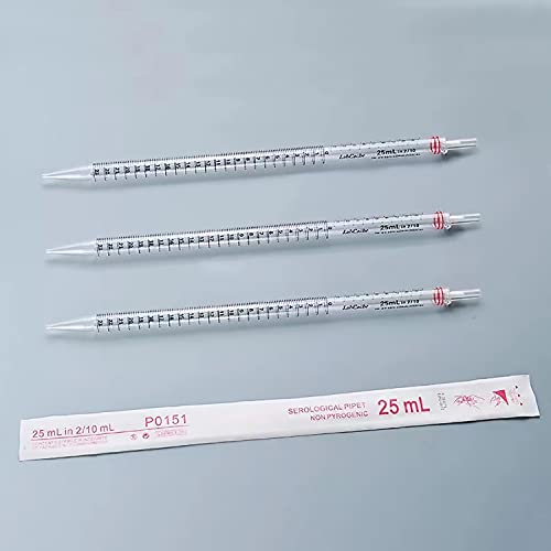 Serological Pipette - 25ml/Red,Individually Wrapped(Case of 50) - size: 25ml - 50pcs