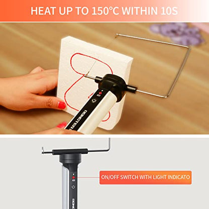 4-in-1 Hot Wire Foam Cutter Kit Hot Knife Cutting Tool - color: Toolbox White