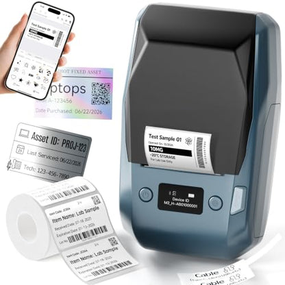 NIIMBOT M2 300 DPI Thermal Transfer Label Maker, Blue