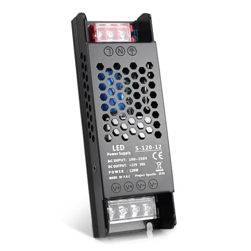 12V 10A 120W Universal Regulated Switching Power Supply, 100-250V AC to 12V DC Converter, LED Driver, Industrial Transformer, Adapter for Strip Light, Lamp, Radio - style: 12 Volt