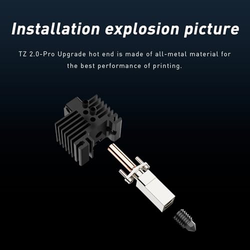 Hotend Kit with 0.4mm Hardened Steel nozzleFor Bambu lab P1S P1P X1C X1 3D Printer, Plated Copper Heater Block & Titanium Heat Break, for Bambu Lab X1 P1 Series Hot end