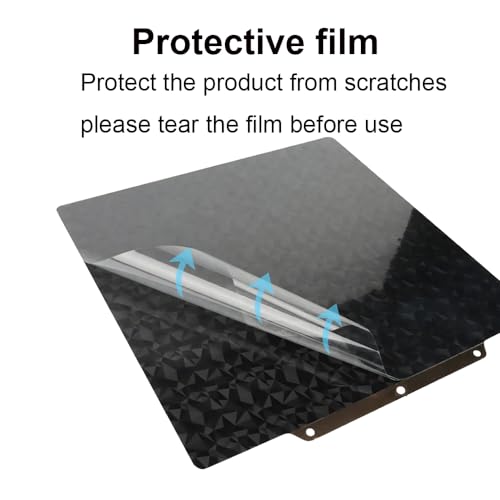 HzdaDeve Build Plate for Adventurer 5M/5M Pro/AD5X Double Sided Textured PEI Sheet and Smooth PEO Steel Sheet Bed Glue-Free Printing for FLASHFORGE Adventurer 5M Plate 3D Printer (PEO+PEI) - color: Gold+PEO