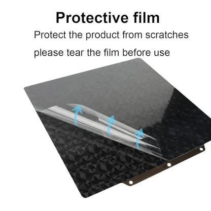 HzdaDeve Build Plate for Adventurer 5M/5M Pro/AD5X Double Sided Textured PEI Sheet and Smooth PEO Steel Sheet Bed Glue-Free Printing for FLASHFORGE Adventurer 5M Plate 3D Printer (PEO+PEI) - color: Gold+PEO