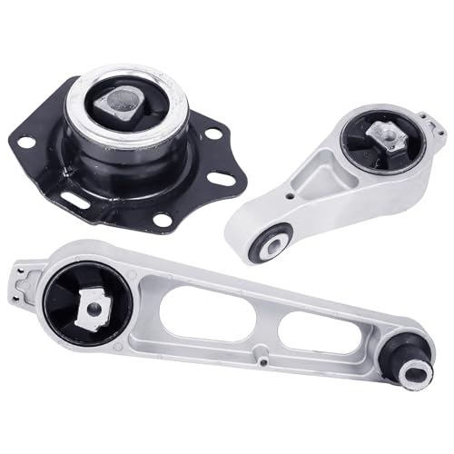 Engine Motor Mount Set 3PCS Compatible with Chrysler PT Cruiser 2.4L - style: 2001-2010 Chrysler PT Cruiser 2.4L Automatic