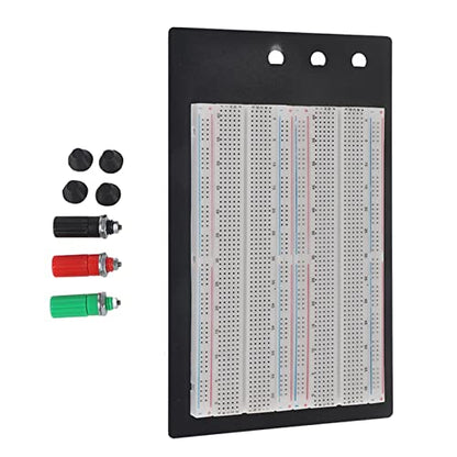 Solderless Breadboard, Premium ABS Aluminum Base 1660 Tie Points Circuit Test Board for Electronics Prototyping DIY Projects Students Engineers