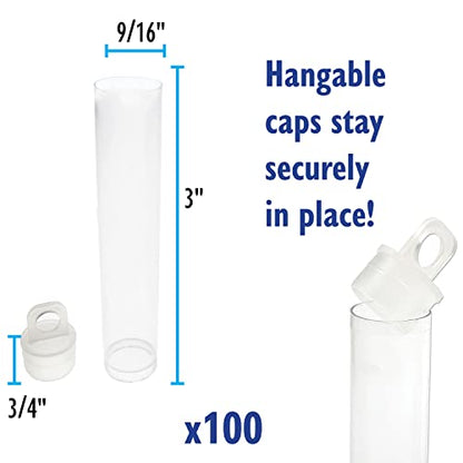 The Beadsmith Friction Tube Variation - size: 3" Long - 9/16" Dia - 100 Per Bag