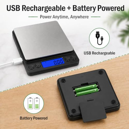 1kg/0.01g High Accuracy Digital Gram Scale Coin Scale to Weigh Coins - color: Black