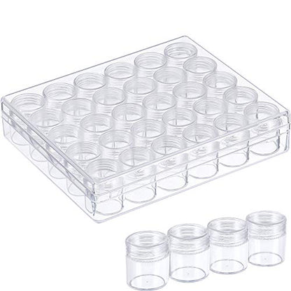 Blulu 30 Bead Container Lidded Small Box, 1.15 x 1 Inch - size: 1.15 x 1 Inch