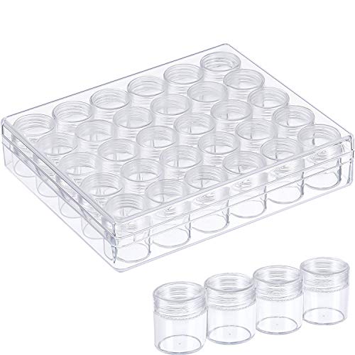 Blulu 30 Bead Container Lidded Small Box, 1.15 x 1 Inch - size: 1.15 x 1 Inch