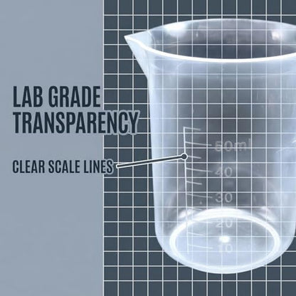 6 Pack 50ml Plastic Measuring Cup - size: 50ml