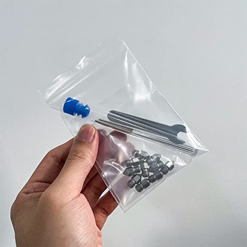 Lokkr 3D Printer Stainless Steel Extruder Nozzles Set, 10PCS Stainless Steel 0.4MM MK8 Nozzles, 5PCS 0.4MM Nozzles Cleaning Needles with Wrench for Makerbot Creality CR-10/Ender 3/3 V2/3 S1/5 Prusa i3 - style: Stainless Steel Extruder Nozzles Set