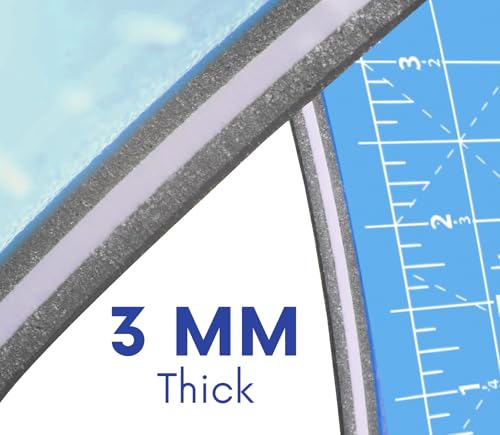 Proartek PK00076 Professional Cutting Mat, HM3042, 30 x 42 Inches; Self-Healing, Double-Sided Blue/Gray Mat for Quilting, Sewing, Hobbies & Crafting - size: 42"L x 30"W