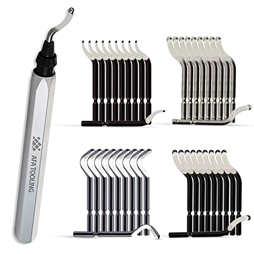 AFA Tooling Deburring Tool, 41 M2/M35 Blades, CNC Anodized Aluminum Handle - style: 41 Mixed Blades Kit