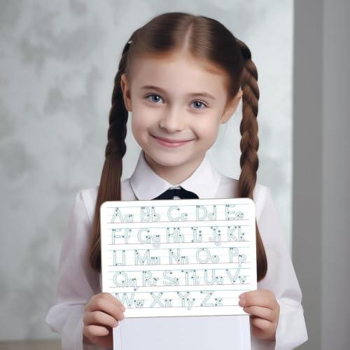 Handwriting Practice Dry Erase Board – ABC Alphabet Tracing for Kids Ages 3-5 | Small Whiteboard for Pre-K, Toddler, Preschool, Kindergarten Learning Activities and Homeschool Supplies “9" x 12" - style: Alphabet