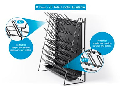 Inevibe Drying Rack Stand for Lab Glassware and Bottles