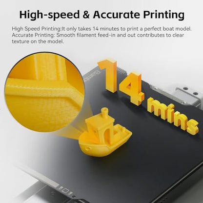 Original Bamboo Lab A1/A1 Mini 0.4mm Hotend,High Temp&Fast Speed Hardened Steel Nozzle+Heating Block Integrated Structure Hot End Compatible with Bambu Lab A1 and A1 Mini 3D Printers - color: 0.4mm Hardened Steel Hotend