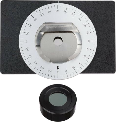AmScope PZK Simple Polarizing Kit for Compound Microscopes, Graduated