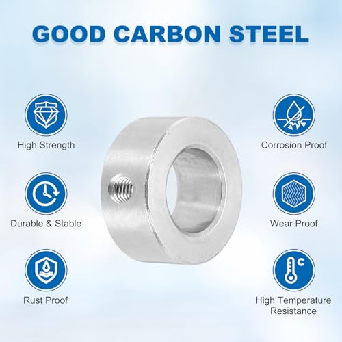 MECCANIXITY 4Pcs Shaft Collars 18mm Bore 1 Screw 32mm OD 14mm Thick - size: 18mm ID 32mm OD 14mm H with 1 Screw