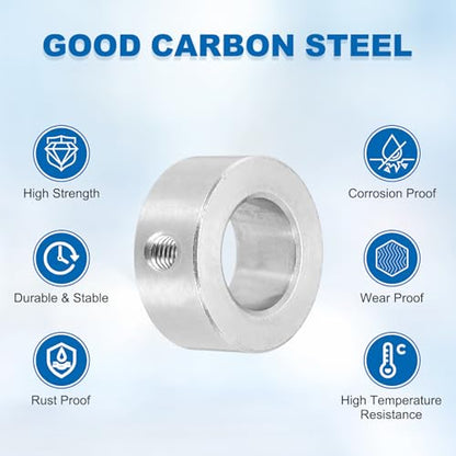 MECCANIXITY 4Pcs Shaft Collars 18mm Bore 1 Screw 32mm OD 14mm Thick - size: 18mm ID 32mm OD 14mm H with 1 Screw